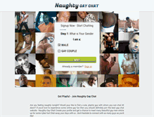 Tablet Screenshot of naughtygaychat.com